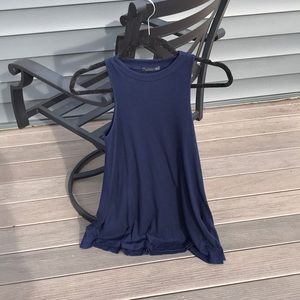 Navy blue tunic dress